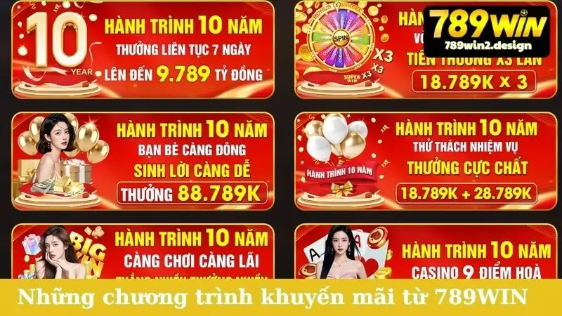 Những chương trình khuyến mãi siêu khủng từ 789WIN